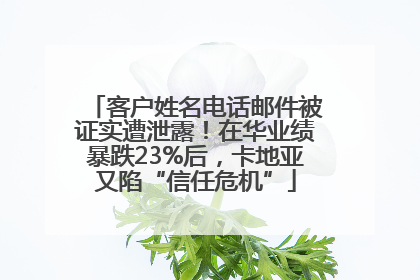 客户姓名电话邮件被证实遭泄露！在华业绩暴跌23%后，卡地亚又陷“信任危机”