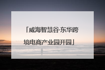 威海智慧谷·东华跨境电商产业园开园