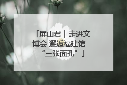 屏山君｜走进文博会 邂逅福建馆“三张面孔”