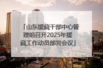 山东援藏干部中心管理组召开2025年援藏工作动员部署会议