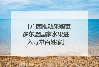 广西推动采购更多东盟国家水果进入寻常百姓家