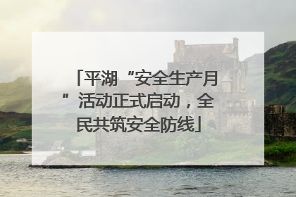 平湖“安全生产月”活动正式启动，全民共筑安全防线