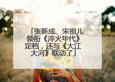 张新成、宋祖儿领衔《淬火年代》定档，还与《大江大河》联动了