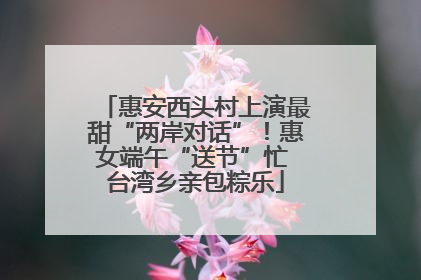 惠安西头村上演最甜“两岸对话”！惠女端午“送节”忙 台湾乡亲包粽乐