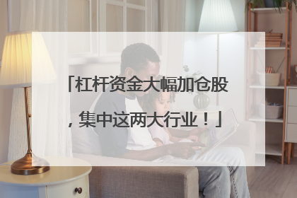 杠杆资金大幅加仓股，集中这两大行业！