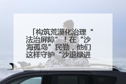 构筑荒漠化治理“法治屏障”！在“沙海孤岛”民勤，他们这样守护“沙退绿进”的生态奇迹