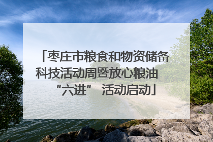枣庄市粮食和物资储备科技活动周暨放心粮油 “六进” 活动启动
