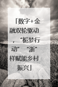 数字+金融双轮驱动，“栀梦行动”“浙”样赋能乡村振兴