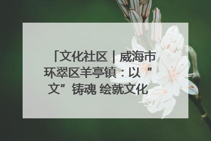 文化社区｜威海市环翠区羊亭镇：以“文”铸魂 绘就文化社区新画卷