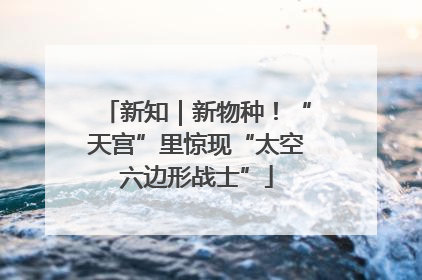新知｜新物种！“天宫”里惊现“太空六边形战士”