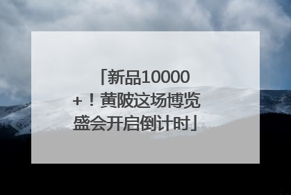 新品10000+！黄陂这场博览盛会开启倒计时