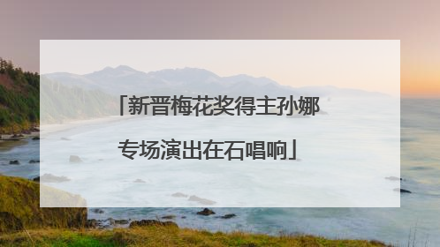 新晋梅花奖得主孙娜专场演出在石唱响