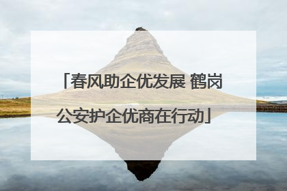 春风助企优发展 鹤岗公安护企优商在行动