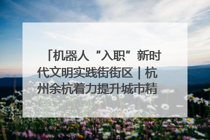 机器人“入职”新时代文明实践街街区｜杭州余杭着力提升城市精细化智能化管理水平
