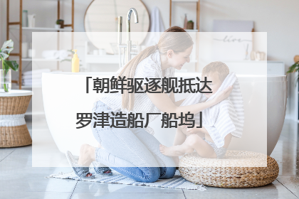 朝鲜驱逐舰抵达罗津造船厂船坞