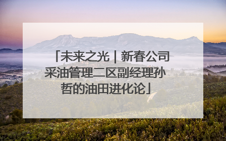 未来之光｜新春公司采油管理二区副经理孙哲的油田进化论