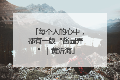 每个人的心中，都有一版“酱园弄”｜黄沂海