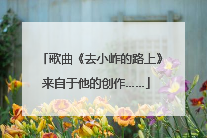 歌曲《去小岞的路上》来自于他的创作……