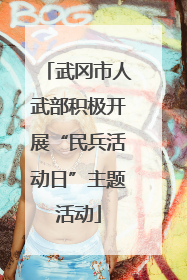 武冈市人武部积极开展“民兵活动日”主题活动