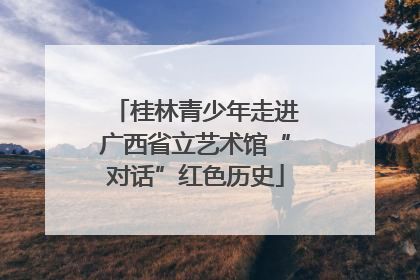 桂林青少年走进广西省立艺术馆“对话”红色历史