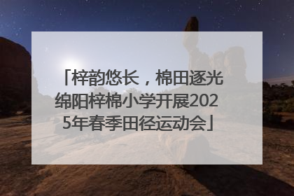 梓韵悠长，棉田逐光 绵阳梓棉小学开展2025年春季田径运动会