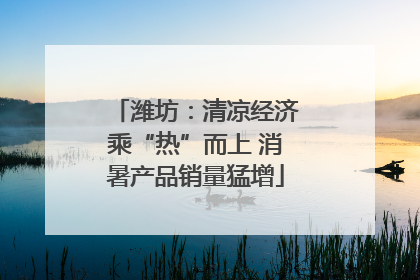 潍坊：清凉经济乘“热”而上 消暑产品销量猛增