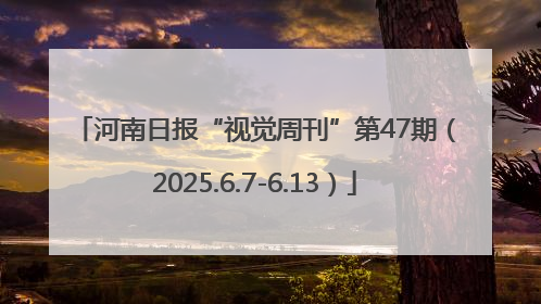 河南日报“视觉周刊”第47期（2025.6.7-6.13）