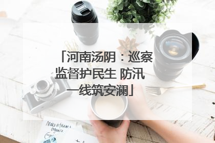 河南汤阴：巡察监督护民生 防汛一线筑安澜
