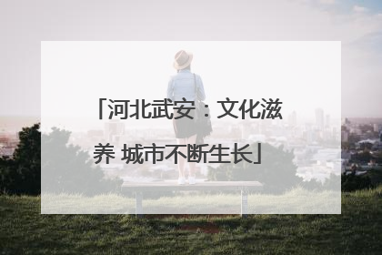 河北武安：文化滋养 城市不断生长