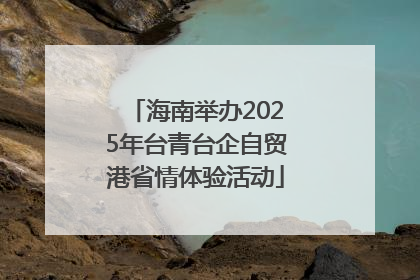 海南举办2025年台青台企自贸港省情体验活动