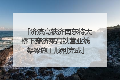 济滨高铁济南东特大桥下穿济莱高铁营业线架梁施工顺利完成