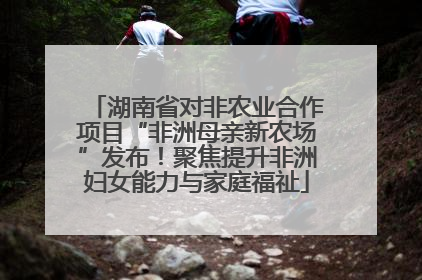 湖南省对非农业合作项目“非洲母亲新农场”发布！聚焦提升非洲妇女能力与家庭福祉