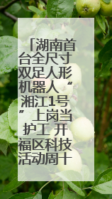 湖南首台全尺寸双足人形机器人“湘江1号”上岗当护工 开福区科技活动周十大科创项目签约