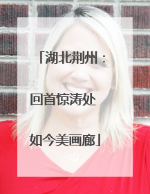 湖北荆州：回首惊涛处 如今美画廊