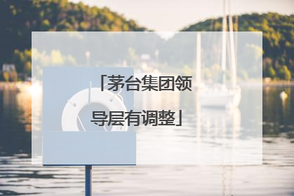 茅台集团领导层有调整