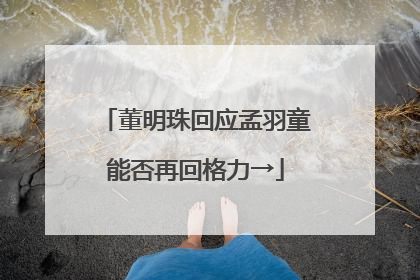 董明珠回应孟羽童能否再回格力→