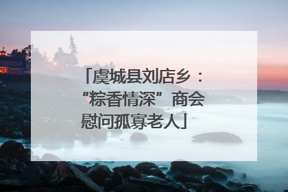 虞城县刘店乡：“粽香情深”商会慰问孤寡老人