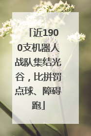 近1900支机器人战队集结光谷，比拼罚点球、障碍跑
