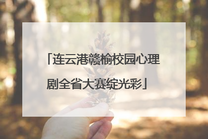 连云港赣榆校园心理剧全省大赛绽光彩
