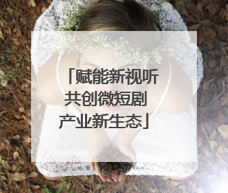 赋能新视听 共创微短剧产业新生态