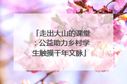 走出大山的课堂：公益助力乡村学生触摸千年文脉