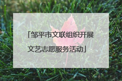 邹平市文联组织开展文艺志愿服务活动
