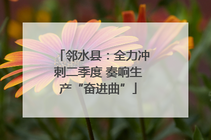 邻水县：全力冲刺二季度 奏响生产“奋进曲”