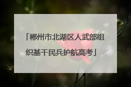 郴州市北湖区人武部组织基干民兵护航高考