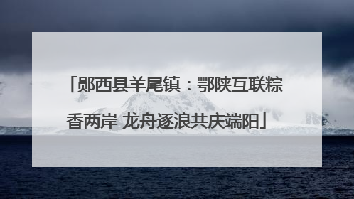 郧西县羊尾镇：鄂陕互联粽香两岸 龙舟逐浪共庆端阳