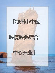 鄂州市中医医院医养结合中心开业