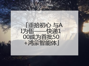 重拾初心 与AI为伍——快递100成为首批50+鸿蒙智能体