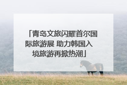 青岛文旅闪耀首尔国际旅游展 助力韩国入境旅游再掀热潮
