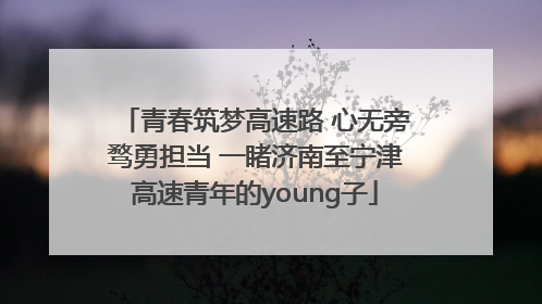 青春筑梦高速路 心无旁骛勇担当 一睹济南至宁津高速青年的young子