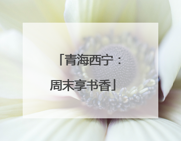 青海西宁：周末享书香
